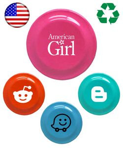 USA Made - Frisbee - 9 inch Round Flying Disc - Tropical Colored