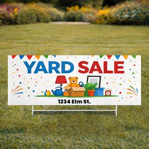 Custom 9" X 24" Yard Signs