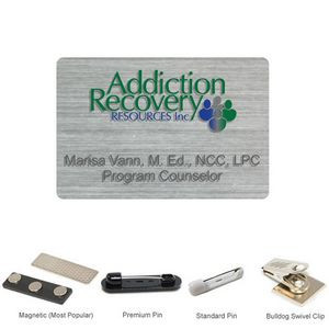3"W x 2"H Shadow Name Badge w/ Full color imprint