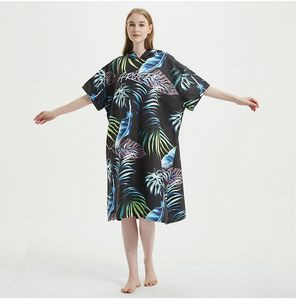 Microfiber Adult Surf Poncho Hooded Towel Poncho Towel Surf