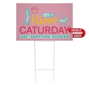 24" x 18" Corrugated Plastic Sign Kit (Double-Sided)