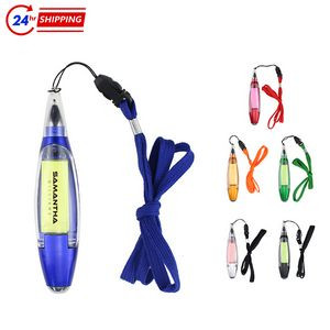 Lanyard With Sticky Note Ballpoint Pen