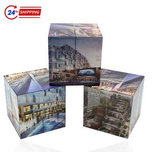 9-Panel Foldable Puzzle Cube