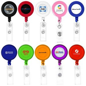 Round Retractable Badge Holder