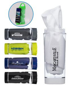 Cooling Towel In Phone Stand Carabiner Case