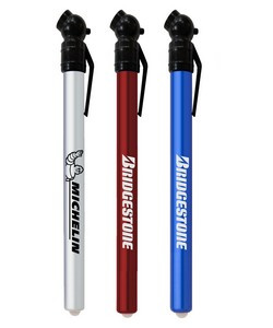 Aluminum Tire Pressure Gauge with Rubber Head & Clip