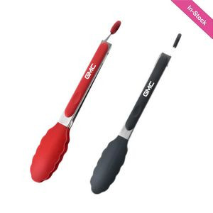 Silicone & Stainless Steel Tongs 9"