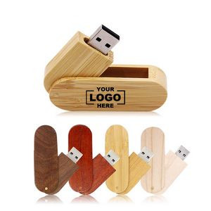 Wooden Swivel USB Drive(2G)