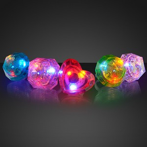 Assorted Light Up Huge Huge Rings - BLANK