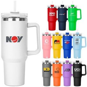 The Hippo Mug & Straw Lid With Twist Closure | 40 Oz