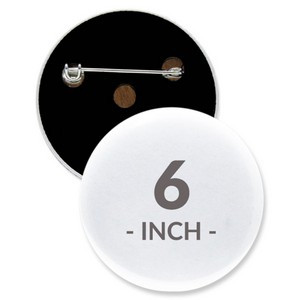 6 Inch Round Custom Buttons