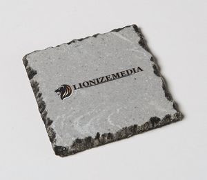Chiseled Edge Coaster with Accent Wash
