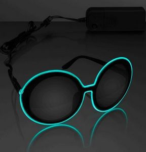Aqua Glow EL Wire Round Light Shades