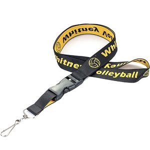 3/4" Buckle Release Woven Lanyard