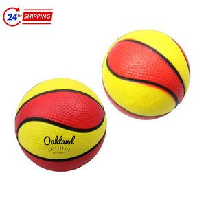 3 " Basketball-shaped PU Decompress Ball