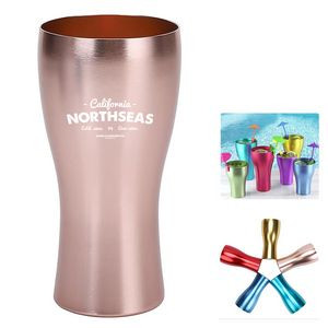 12 Oz. Aluminum Beverage Glasses