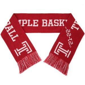 100% Acrylic Knitted Woven Scarf W/ Tassel