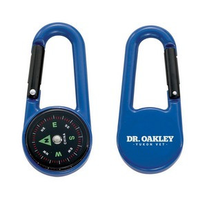 Colored Carabiner Compass - Blue