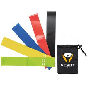 Yoga Resistance Bands With Pouch (Factory Direct 10-12 Weeks Ocean)