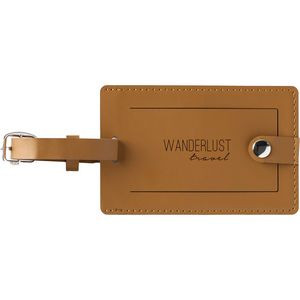 Pineapple Leather Luggage Tag