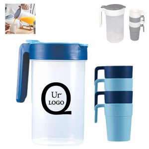 Plastic Pitcher W/Lid