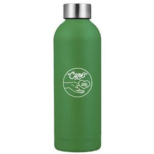 17oz Travel Stainless Steel Vacuum Insulated compact water bottle w/lid