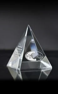 Small Pyramid Paperweight Award