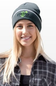 Edge Stripe Knit Beanie