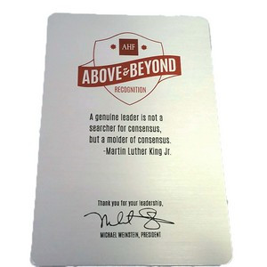 4" x 6" - Aluminum Invitation