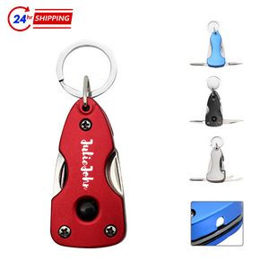 Foldable Small Keychain w/ Knife