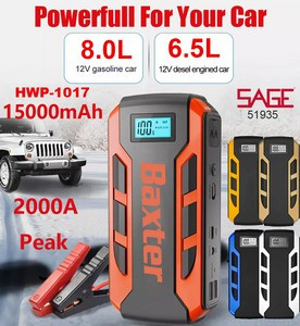 Portable Emergency battery booster 15000mAh Emergency Battery Station Jump Starter