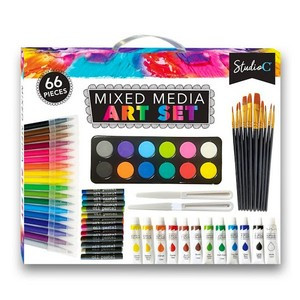 Mixed Media Art Sets - 66 Pieces (Case of 6)