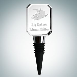 Rectangle Shape Optical Crystal Wine Stopper