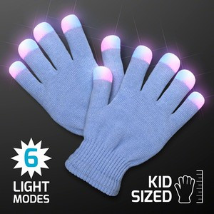 LED Let-It-Glow Gloves, Child Size - BLANK