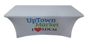 6' Stretch Fit Fully Printed Tablecloth