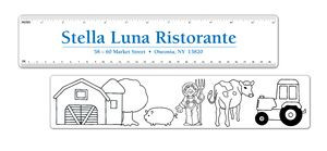 Ruler, Coloring with Farm Pictures