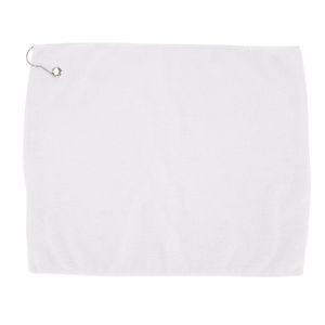 Carmel Towels Flat Face Microfiber Golf Towel w/ Grommet & Hook