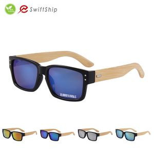 Bamboo Temple Square Sunglasses (5 3/4"x 1 5/8")