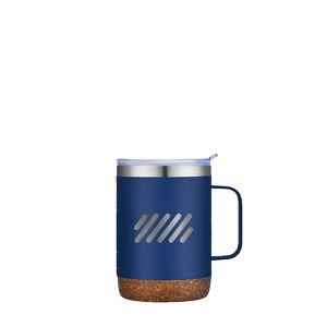Slate 12 oz Vacuum Mug with Cork Bottom