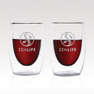 Eparé 13oz Double-Wall Wine Glass Set of 2