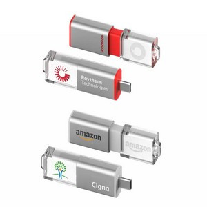 Slide Type-C LED OTG USB Flash Drive