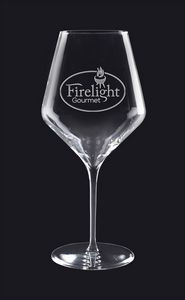 24 Oz. Prism Red Wine Glass - Deep Etched