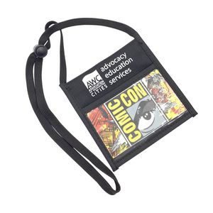 Single Clear Pocket Neck Wallet (5.25 x 5.20)