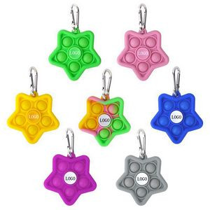 Multi Color Star Shape Push Bubble Fidget Spinner
