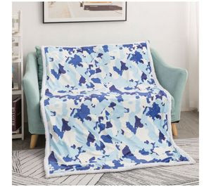 40" x 60" Luxurious Plush Crystal Velvet Sherpa Sublimation Blanket