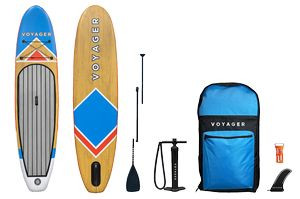 Ao Voyager Inflatable Stand Up Paddle Board Package