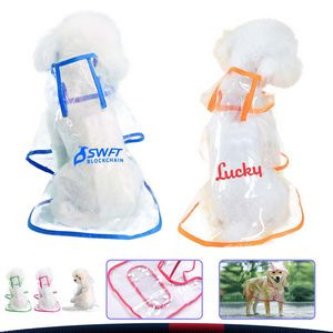 Clear Waterproof Pet Raincoat-L/XL/2XL
