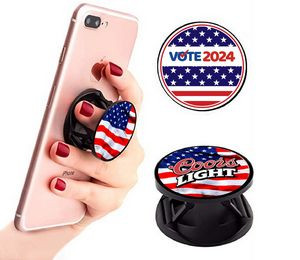 Patriotic American Flag Yoga Phone Stand