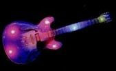 Electric Guitar Flash Lapel Pin