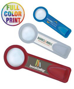 Union Printed - Bookmark (3x) Magnifier with Ruler with Full Color Logo